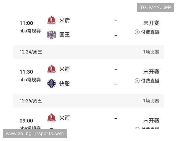 近期火箭队比赛战况及未来赛事安排